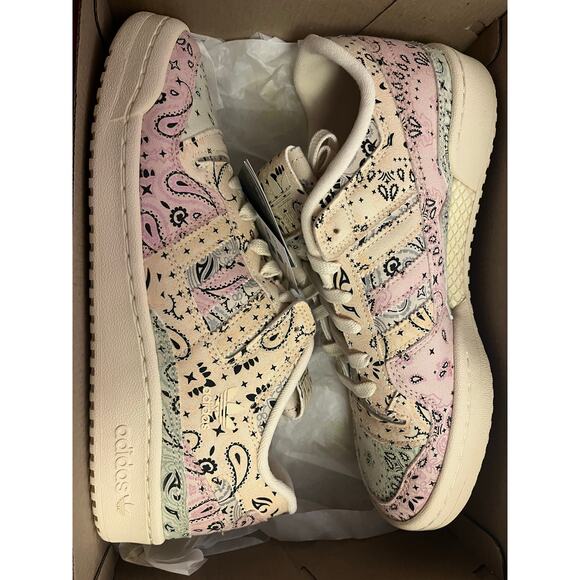 NEW ADIDAS ORIGINALS Forum 84 Low CL Pastel Paisley Women's US 10 - Picture 8 of 10